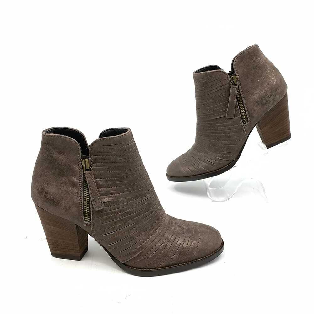 Paul Green Brown Leather Ankle Bootie | Women's US7 Regular